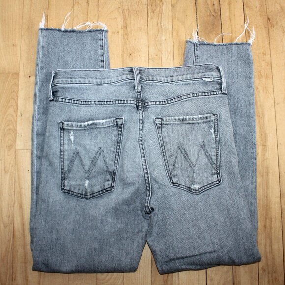 Mother Denim Scrapper Cuff Ankle Fray- Shadows In The Grass - Picture 5 of 5